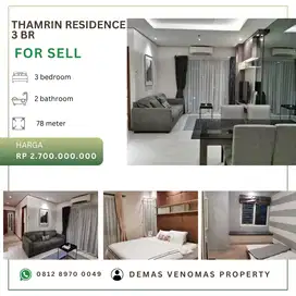 Dijual Apartement Thamrin Residence 3BR Furniture Mewah Full Furnished