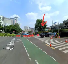 Tanah seberang Plaza Indonesia 2.030m² hadap Timur Selatan