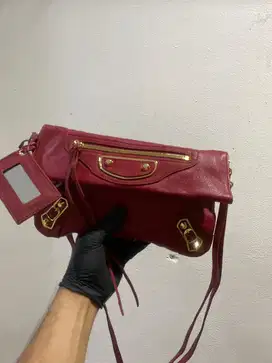 Tas balenciaga envelope red GHW leather good quality