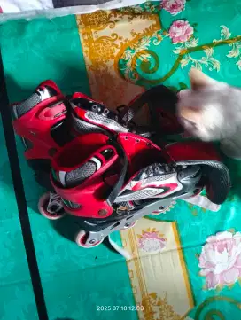 Sepatu Roda Merah Bagus