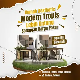 Rumah cluster DP 15 juta Terusan Buahbatu Ciganitri Bandung