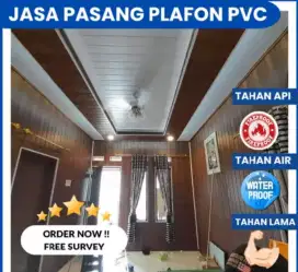 Jasa Pemasangan Plafon PVC dan partisi
