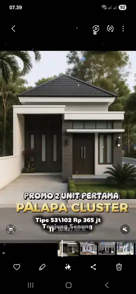 RUMAH CLUSTER MURAH DI PUSAT KOTA BANDAR LAMPUNG