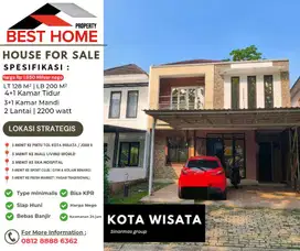 Rumah bagus & luas di cluster favorit kota wisata