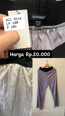Celana Satin Ungu