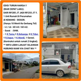 Jual cepat murah rumah dalam komplek strategis di Kemang-Bogor 14