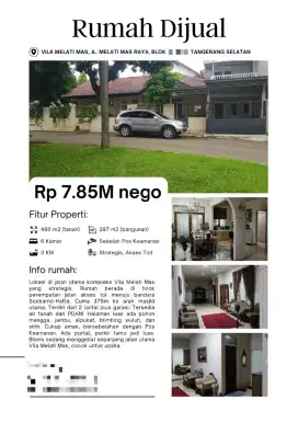 D JUAL RMH VILA MELATI MAS - BOULEVARD