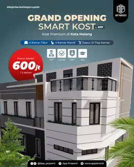 Dijual Rumah Kost Full Furnish dekat Kampus UMM Malang