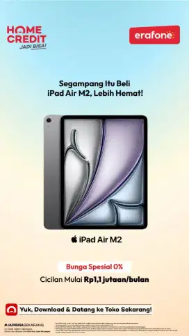Segampang itu cicilan ipad air M2 cukup dengan ktp aja
