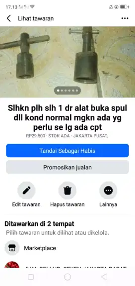 Slhkn plh slh 1 dr alat buka/kunci spul dll kond normal murah sj deh