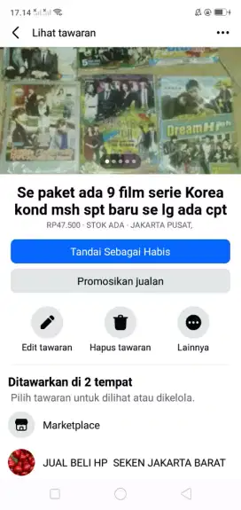 Se paket ada 9 kaset film serie Korea kond spt baru cpt murah sj deh