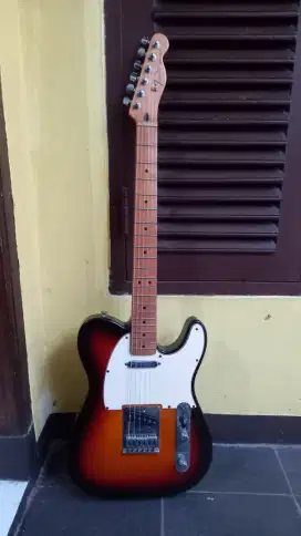 Gitar fender telecaster mexico rare colour sunburst neck maple