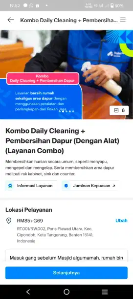 Go clean (Jasa bersih2 rumah, dan setrika,)
