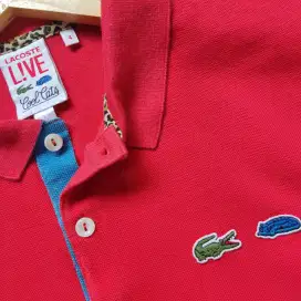 Kaos polo shirt LACOSTE x Cool Cats Red colour Size S