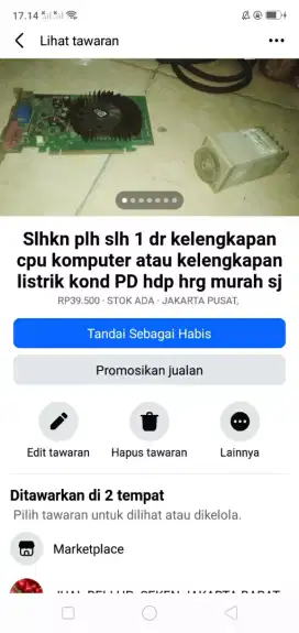 Slhkn plh slh 1 dr kelengkapan cpu komputer atau sblh nya cpt murah sj