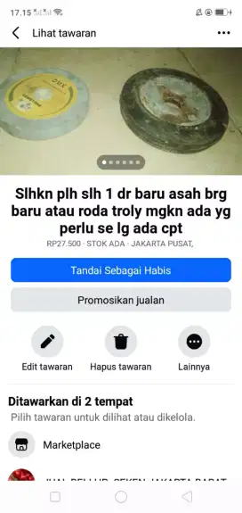 Slhkn plh slh 1 dr roda troly usaha galon atau sblh nya murah sj cpt