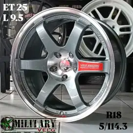 Rays TE37 SL Flowforming R18 Gunmetal Lips Polish