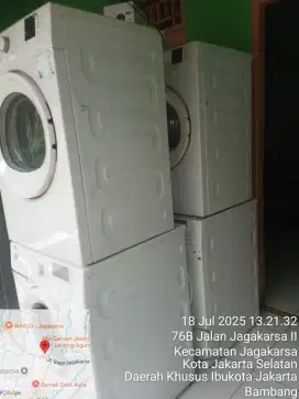 Di jual mesin cuci 1 tabung lubang depan & driyer(pengering) merk Beko