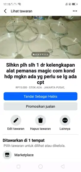 Slhkn lh slh 1 dr kelengkapan alat pemanas magic com brg berkualitas