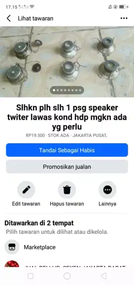 Slhkn lh slh 1 psg speaker twiter lawas kond hdp brg berkualitas murah