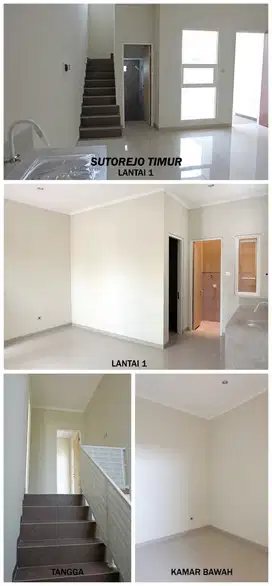 JUAL RUMAH BARU BAWAH 2M DI SUTOREJO