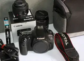 Kamera Canon eos 60D +lensa fix 5mm STM