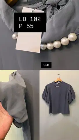 Atasan biru Mutiara