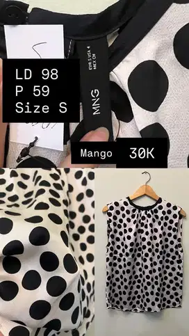 Atasan Polkadot Mango