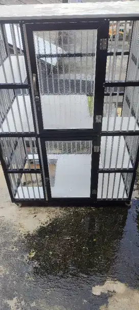 Kandang Kucing Alumunium 2 Tingkat