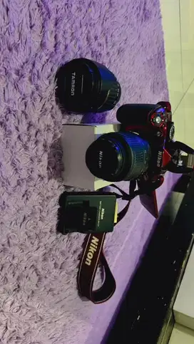 Di jual camera nikon D5200+ lensa tamaron
