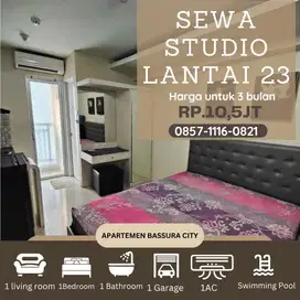 Stduio sewa full furnish dekat mall apartemen bassura city