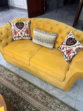 Yellow Sofa 2 Seater