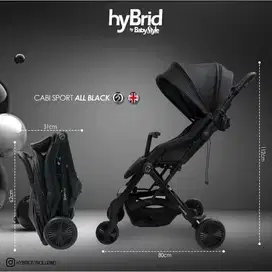 Stroller Hybrid Cabi Sport Full Black