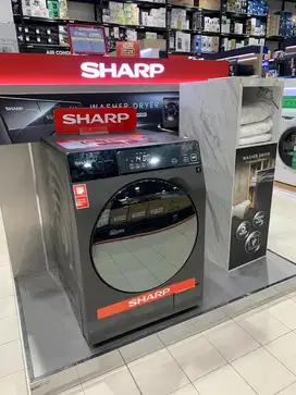 MESIN CUCI+PENGERING 10,5/7KGSHARP ESFL1410DPX CASH/CREDIT BISA 0%