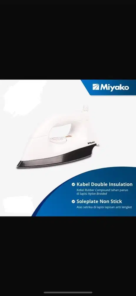*Ready Stock Setrika Miyako El- 1000 M