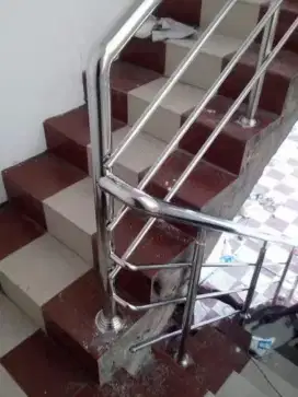 Railingtangga,, berbahan stainless