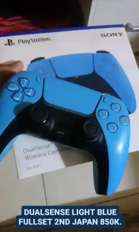 DUALSENSE PS5 LIGHT BLUE ORIGINAL INTER JAPAN SEKEN FULLSET