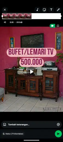 Preloved / Barang tidak terpakai Buffet/Lemari TV