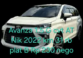 Toyota Avanza 2022 Bensin