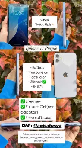 Iphone 11 Purple 128gb