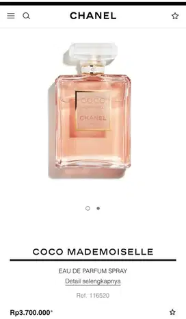 Jual Murah Original Parfum Chanel Coco Mademoiselle