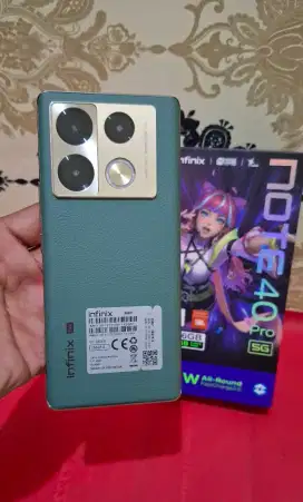 Infinix Note 40 Pro 5G 8/256 Resmi Fullset Mulus 98% Normal Semua
