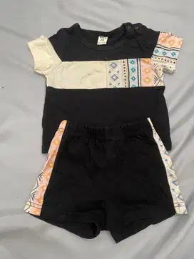 Set hitam 3-6bln (preloved)