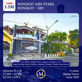 Rumah Rungkut Asri Utara Mewah SHM Furnish Dekat Purimas Medokan Nego