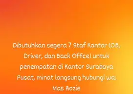 Lowongan kerja surabaya pusat