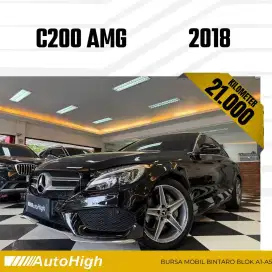 DP10% [Km21.000] C200 AMG 2018 Black Reg 2019 #AUTOHIGH