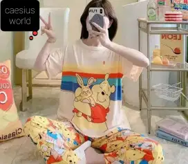 Baju dan celana tidur wanita 1set