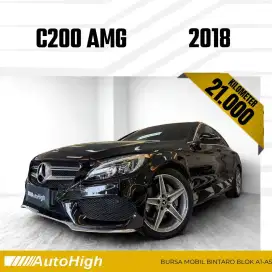 DP10% [Km21.000] C200 AMG 2018 Black Reg 2019 #AUTOHIGH