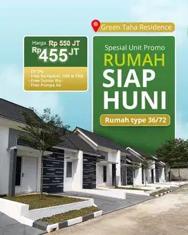 JUAL RUMAH MURAH GREEN TAHA RESIDENCE CIBINONG BOGOR