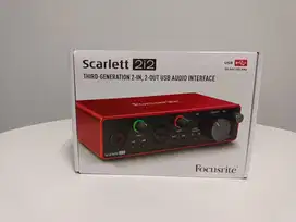 Dijual Soundcard Focusrite Scarlett 212 3rd Gen